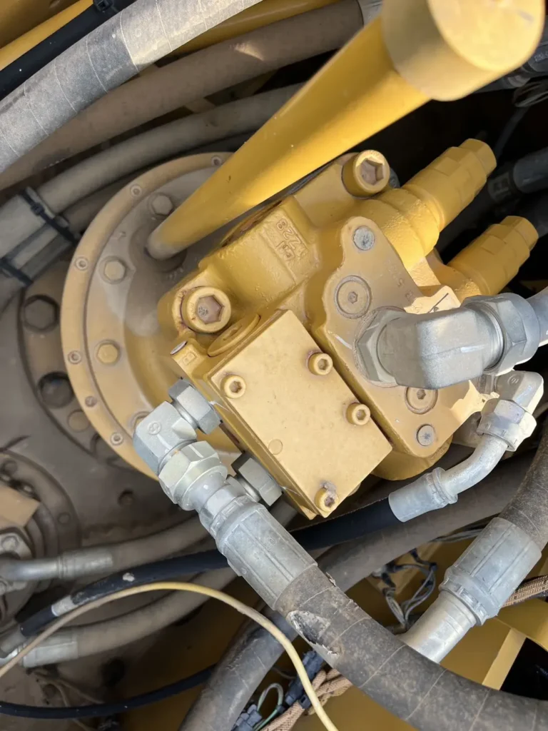 Used 2022 CAT 320GC excavator, swing motor and slew drive assembly